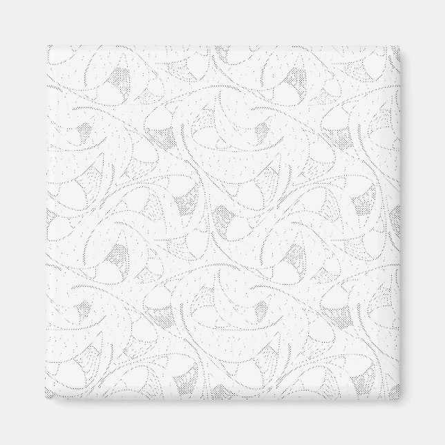 ein Schwarz-Weiß-Foto einer Person, die eine Zelle Magnet (Vorne)