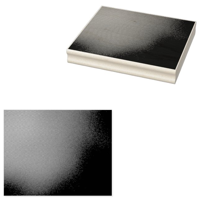 ein Schwarz-Weiß-Foto einer Uhr an einer Wand Gummistempel (Stempel)