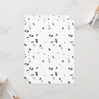 ein Schwarz-Weiß-Foto einer Vogelherde Einladung