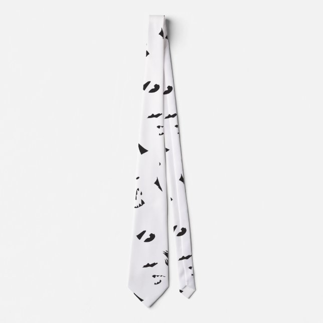 ein Schwarz-Weiß-Foto einer Vogelherde Krawatte (Vorderseite)