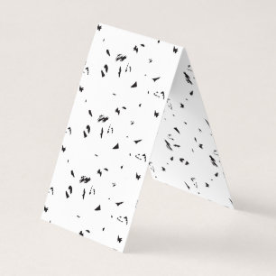 ein Schwarz-Weiß-Foto einer Vogelherde Visitenkarten