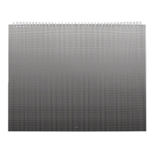 ein Schwarz-Weiß-Foto einer Wand_ Kalender