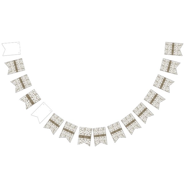 ein Schwarz-Weiß-Foto eines Musters Wimpelkette (Alle)