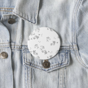ein Schwarz-Weiß-Foto von Schneeflocken Button