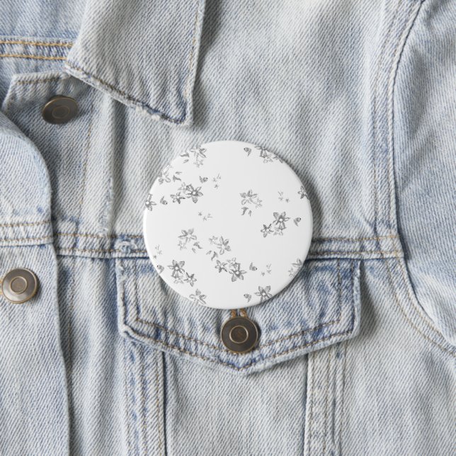ein Schwarz-Weiß-Foto von Schneeflocken Button (Beispiel)