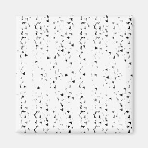 ein schwarz-weißes Foto Regen fällt Magnet