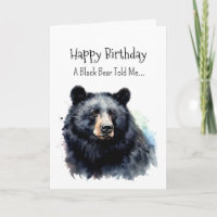 Ein Schwarzer Bär Persönlichkeit Geburtstag Fun Ti