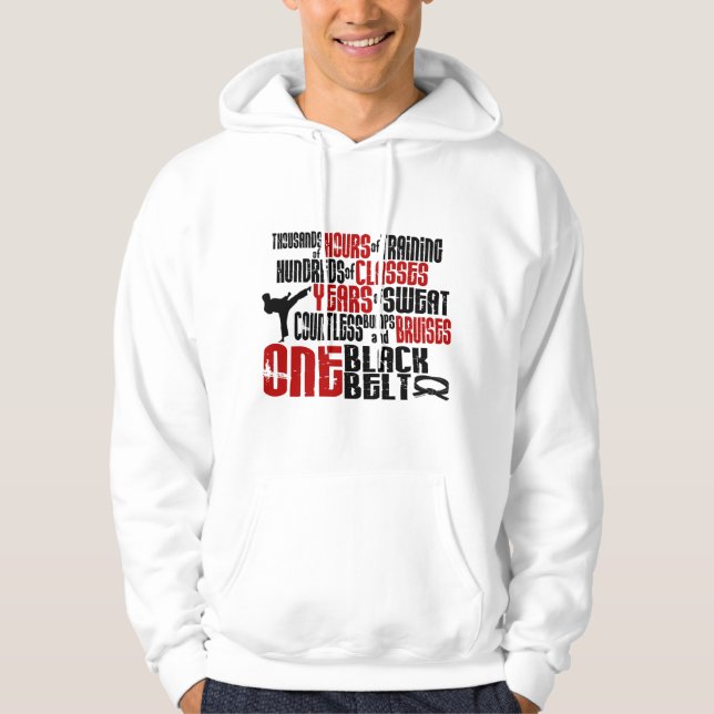 EIN schwarzer Gurt 2 KARATE-T - SHIRTS u. KLEID (Vorderseite)