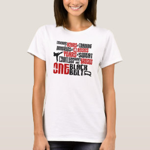 EIN schwarzer Gurt 2 KARATE-T - SHIRTS u. KLEID