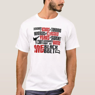 EIN schwarzer Gurt 2 KARATE-T - SHIRTS u. KLEID