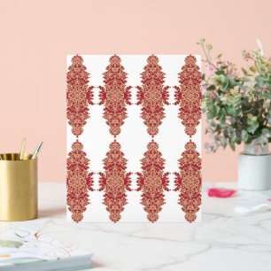 ein schwarzer Hintergrund mit rotem Muster Acrylschild