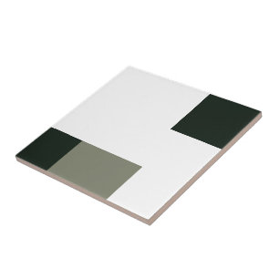 Ein schwarzer Platz, klein (4,25 Zoll x 4,25 Zoll) Fliese