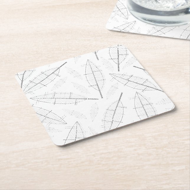 ein schwarzer Rahmen mit weißem Hintergrund mit Li Rechteckiger Pappuntersetzer (angewinkelt)