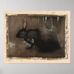 Ein schwarzes Kaninchen Joseph Crawhall Poster