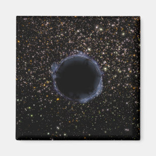 Ein schwarzes Loch in einem globalen Cluster Magnet