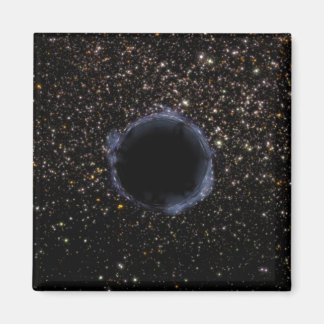 Ein schwarzes Loch in einem globalen Cluster Magnet (Vorne)
