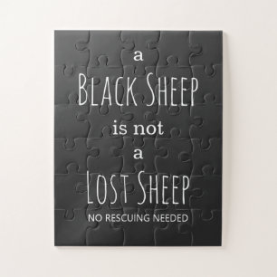 Ein schwarzes Schaf ist kein verlorenes Schaf, kei Puzzle