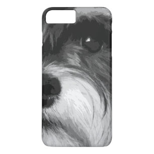 Ein Schwarzweiss-Zwergschnauzer Case-Mate iPhone Hülle
