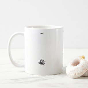 ein Schwarzweißbild einer Reihe von Blume Kaffeetasse