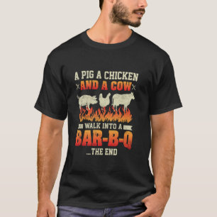 Ein Schwein, ein Huhn und ein Kuhgrillmeister T-Shirt