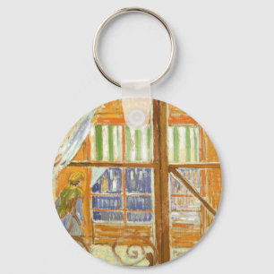 Ein Schweinemetzgerladen-Fenster von Vincent van G Schlüsselanhänger