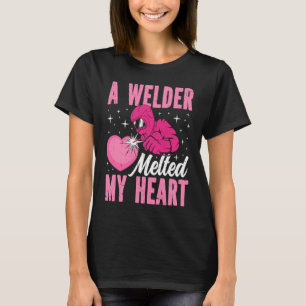 Ein Schweißer schmolz mein Herz Schweißmaske 1 T-Shirt