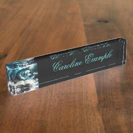 Ein schwimmendes Dampfbad Orca in der Welle. Namensplakette