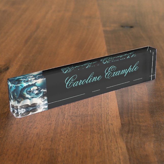 Ein schwimmendes Dampfbad Orca in der Welle. Namensplakette (Seite)