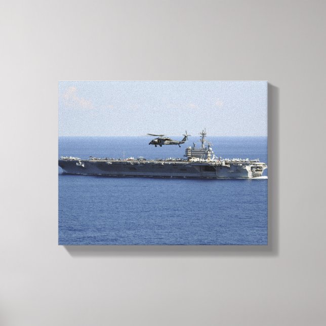 Ein Seahawk-Hubschrauber mit MH-60er Leinwanddruck (Vorderseite)