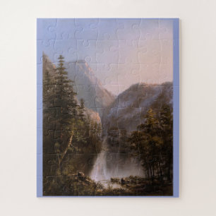 Ein See in den Bergen (19. Jahrhundert) Puzzle