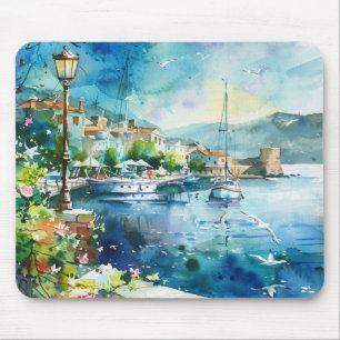 Ein Seehafen Mousepad