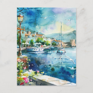 Ein Seehafen Postkarte