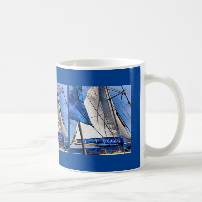Ein Seemann ist ein Künstler und sein Medium der W Kaffeetasse (Rechts)