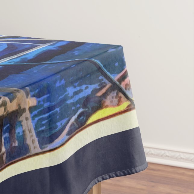 Ein Seemann ist ein Künstler und sein Medium der W Tischdecke (Beispiel)