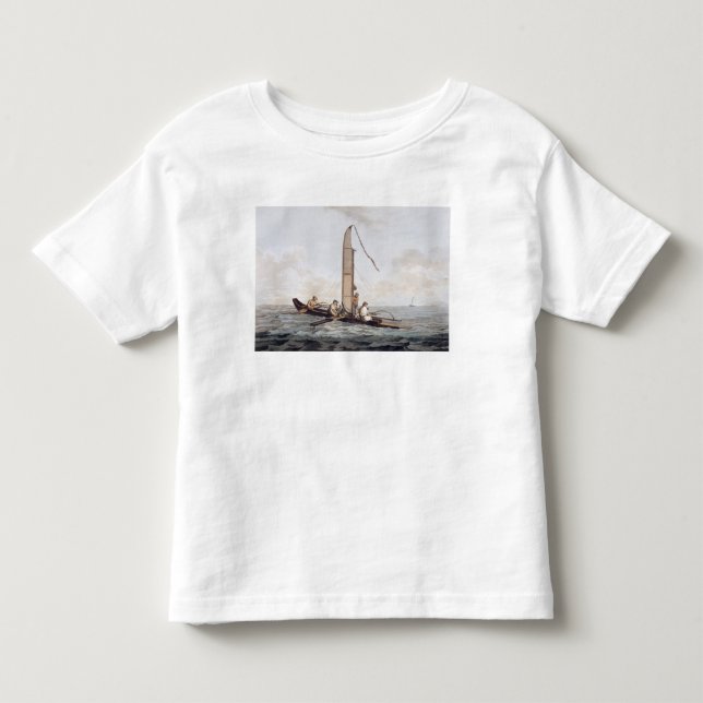 Ein Segeln-Kanu von Otaheite Kleinkind T-shirt (Vorderseite)
