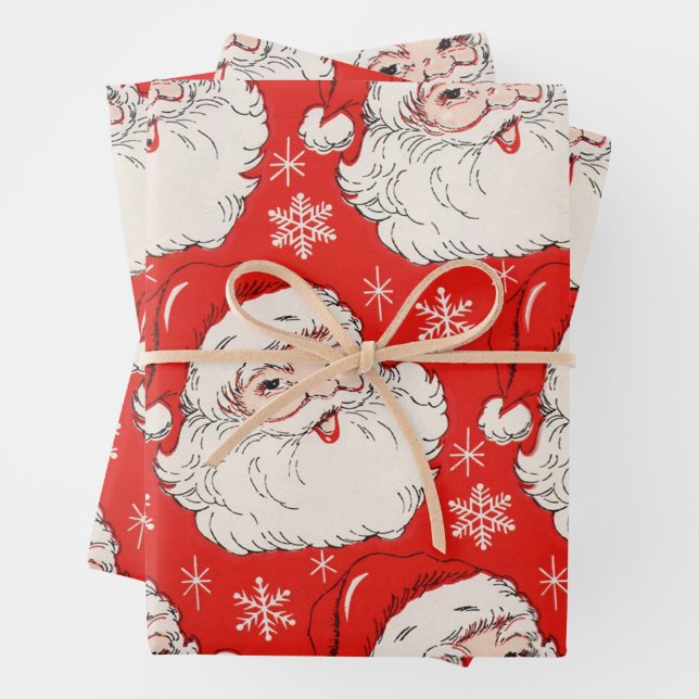 Ein sehr altmodisches Weihnachtsgeschirr Geschenkpapier Set (Beispiel)