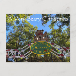 Ein sehr beartiges Weihnachtsfest Postkarte