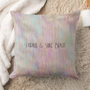 Ein sehr einsames Sparkle Glitzy Gold Pink Weihnac Kissen