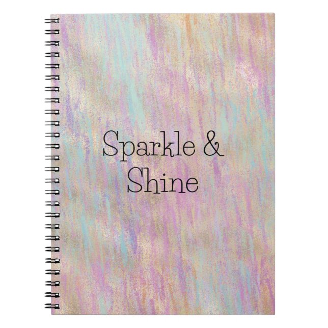 Ein sehr einsames Sparkle Glitzy Gold Pink Weihnac Notizblock (Vorderseite)