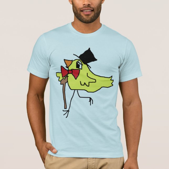 Ein sehr extravaganter Vogel T-Shirt (Vorderseite)