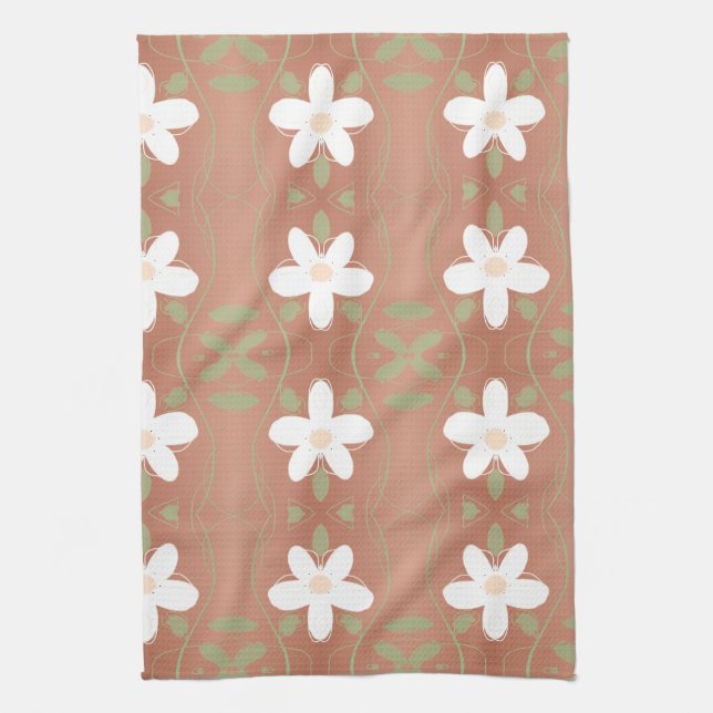 Ein sehr Extravagantes Teetuch mit Honigbraun Küchentuch (Vertikal)