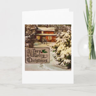 Ein sehr frohe Weihnacht-klassischer Feiertagskarte