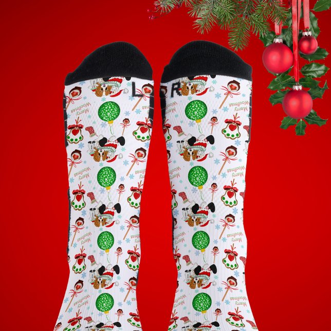 Ein sehr froher Cavalier King Charles Weihnachten Socken (Von Creator hochgeladen)