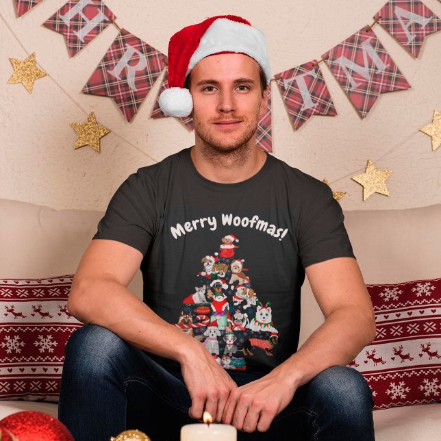 Ein sehr froher Doggie Weihnachten T - Shirt (Von Creator hochgeladen)