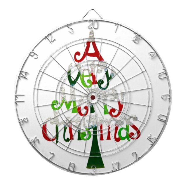Ein sehr froher Weihnachtsbaum Dartscheibe (vorne)