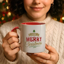 Ein sehr frohes Weihnachten moderne Feiertags-Fami