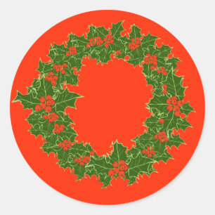 Ein sehr frohes Weihnachtsfest Runder Aufkleber