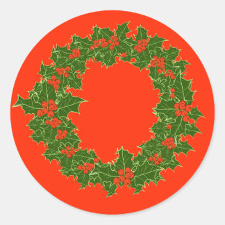 Ein sehr frohes Weihnachtsfest Runder Aufkleber