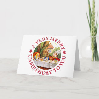 Ein sehr fröhlicher Un-Geburtstag an Dich! Feiertagskarte