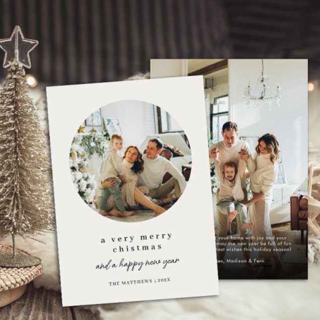 Ein sehr fröhliches, modernes Foto Feiertagskarte (Von Creator hochgeladen)